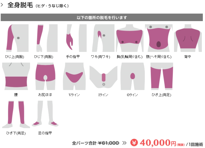 (全身脱毛写真)